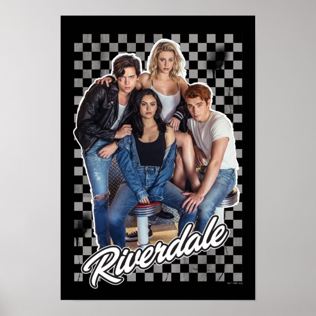 Poster Gráfico do Grupo Riverdale Retro (Frente)