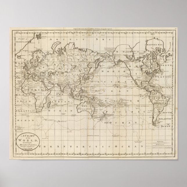 Pôster Gráfico do Mundo (Frente)