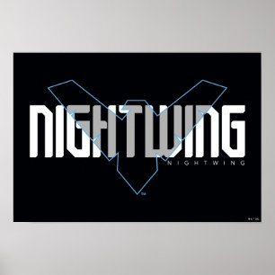 Poster Gráfico do nome Hi-Tech à noite