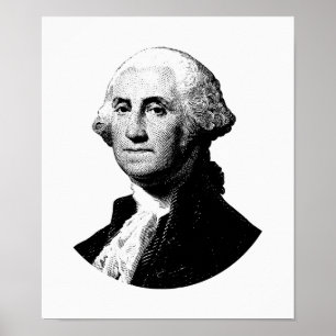 Pôster Gráfico do presidente George Washington