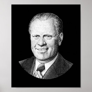 Poster Gráfico do presidente Gerald Ford