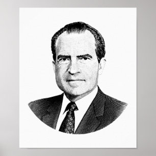 Poster Gráfico do presidente Richard Nixon