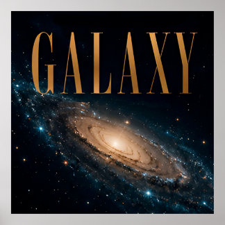 Poster Gráfico Editorial Espaço Luxo Galáxia