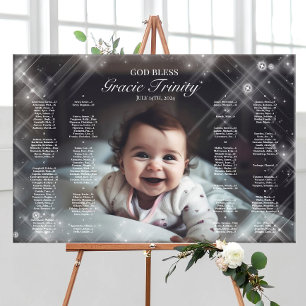 Poster Gráfico elegante de assentos de fotos de Natal Bap