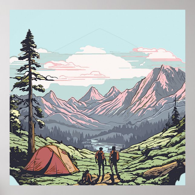 Poster Gráfico externo exclusivo, retrô/vintagem (Frente)