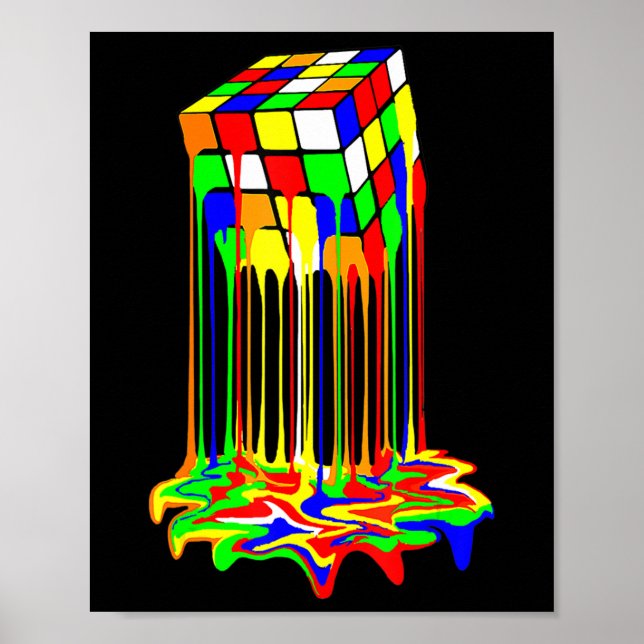 Poster gráfico incrível e colorido (Frente)