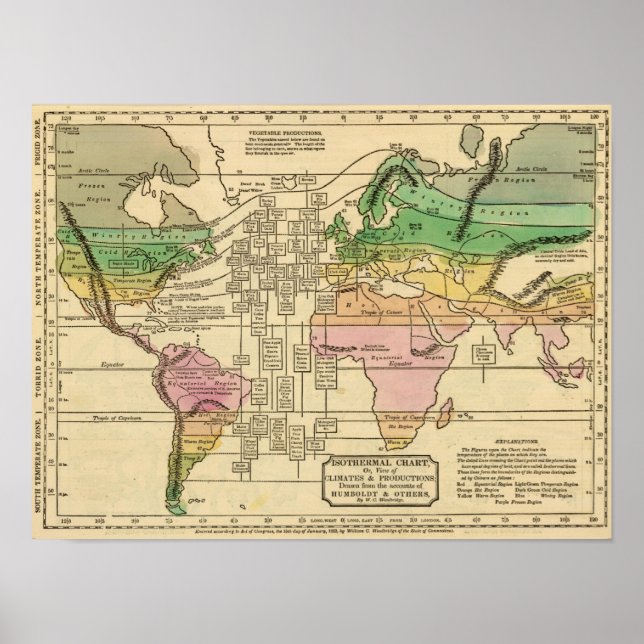 Pôster Gráfico isotérmico, produções (Frente)