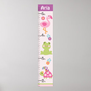 Poster Gráfico Personalizado de Crescimento de Animais Tr