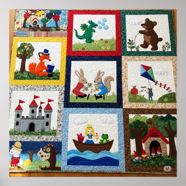 Poster Gráfico Quilt Quimical (Frente)