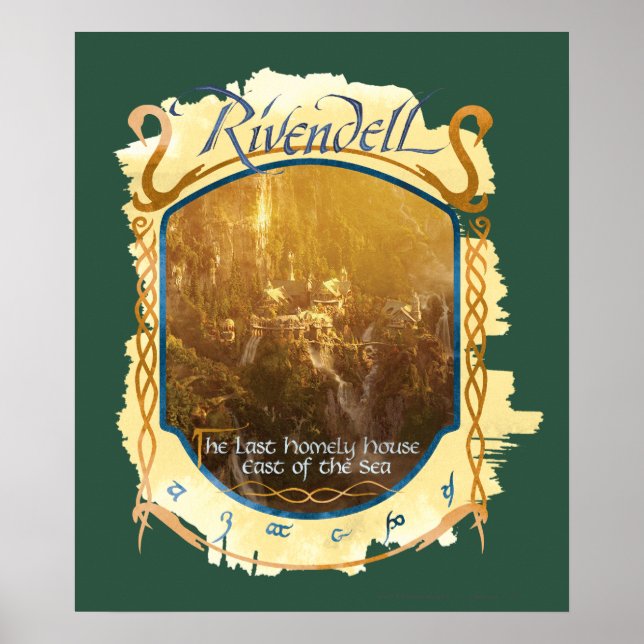 Poster Gráfico Rivendell (Frente)
