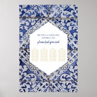 Gráfico Russo de Casamento de Azulejos Portugueses