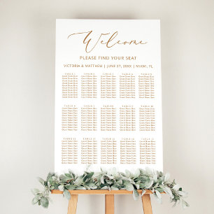Poster Gráfico Rustic Dourado 15 Casamento de Mesa