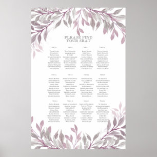 Poster Gráfico Rustic Summer Wedding Seating