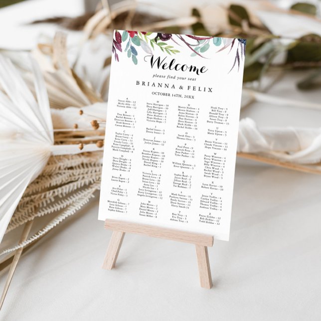 Poster Gráfico Sentado Alfabético de Boho Whimsical Luxur (Criador carregado)