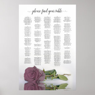 Poster Gráfico Sentado Alfabético Rosa Rosa Rosa Rosa R