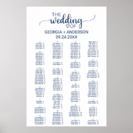 Poster Gráfico Sentado Alfabético Simples de Caligrafia d