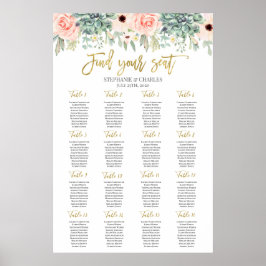 Poster Gráfico Sentado de Casamento com Cores d'Água Sucu