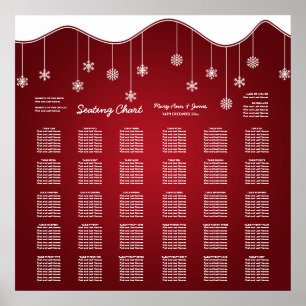 Poster Gráfico Sentado de Casamento Desdecoração em Floco