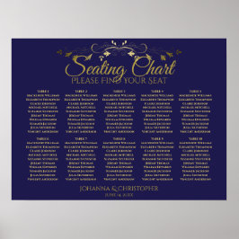 Poster Gráfico Simples de 10 Casamentos de Mesas e Marinh