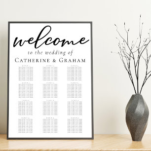Poster Gráfico Simples de Casamento Formal Preto