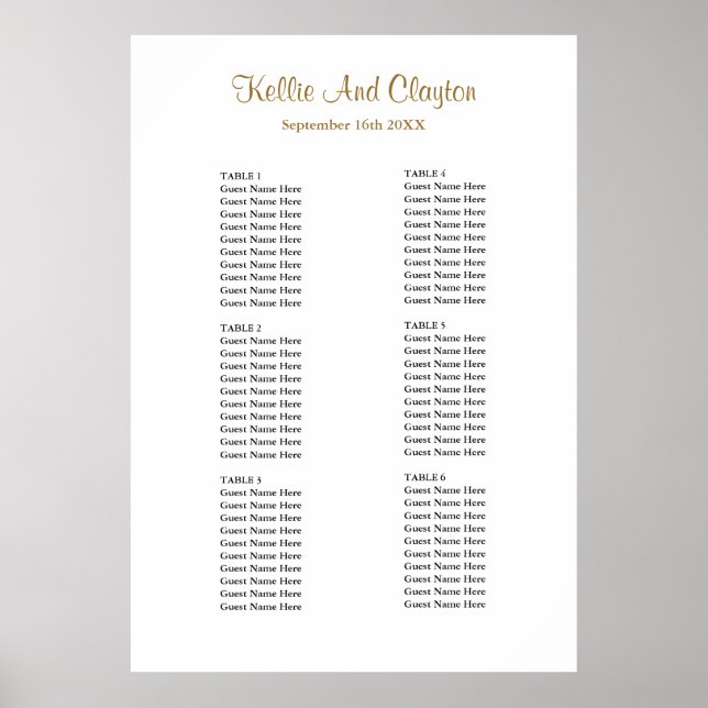 Poster Gráfico Simples De Casamentos (Frente)