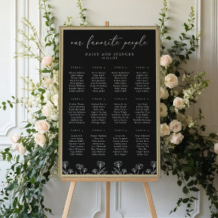 Poster Gráfico Simples de Seposição de Casamento Floral P