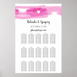 Poster Gráfico Simples de Traços de Pintura e Casamento