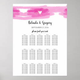 Poster Gráfico Simples de Traços de Pintura e Casamento d