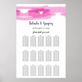 Poster Gráfico Simples de Traços de Pintura e Casamento d