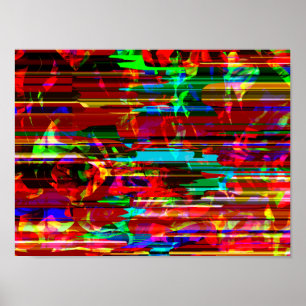 Poster Gráfico sintetizado modular técnico Cyberpunk Y2k