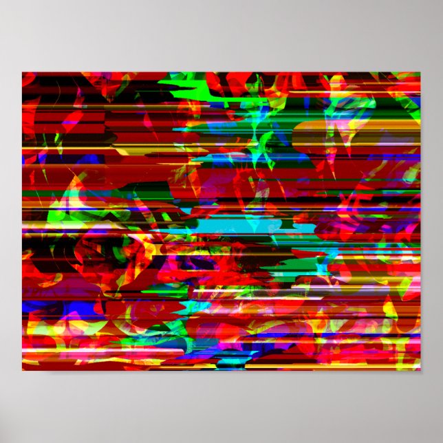 Poster Gráfico sintetizado modular técnico Cyberpunk Y2k (Frente)