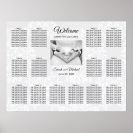 Poster Gráfico Tradicional de Casamento de Fotos Elegante