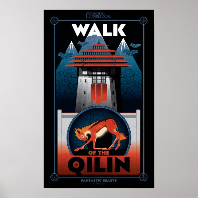 Poster Gráfico Walk of Qilin Mountain (Frente)
