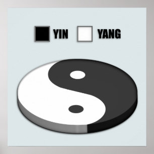 Poster Gráfico Yin Yang Pie