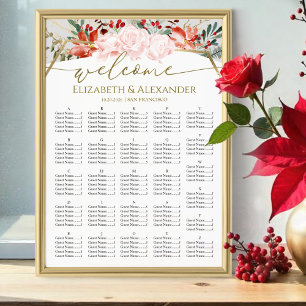 Poster Gráficos de Assento de casamento no inverno Aquare