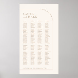 Poster Gráficos de Assentos de Casamento Minimalista Mode