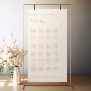 Poster Gráficos de Assentos de Casamento Minimalista Mode