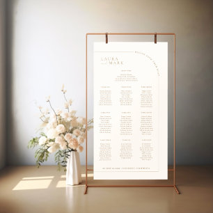 Poster Gráficos de Casamento de Arch Minimalista Moderno