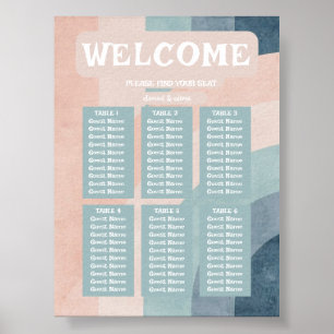 Poster Gráficos de Casamento do Arco-Íris dos anos 70