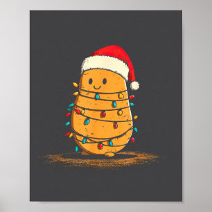 Poster Gráficos engraçados de Natal com Luzes Tato Amante