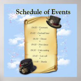 Poster Gráficos Steampunk sobre a Ilusão do Tempo