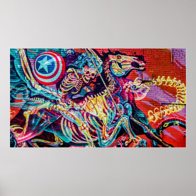 Poster Grafite Apocalypse Horseman (Frente)