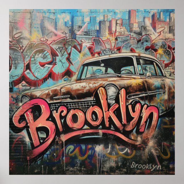 Poster Grafite Brooklyn (Frente)