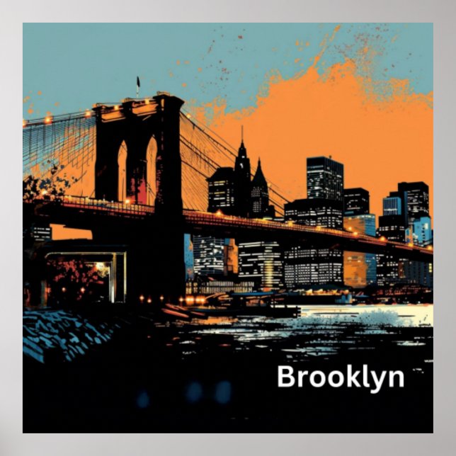 Poster Grafite Brooklyn (Frente)