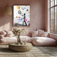 Grafite Criança Apanhando Estrelas – Arte Urbana e