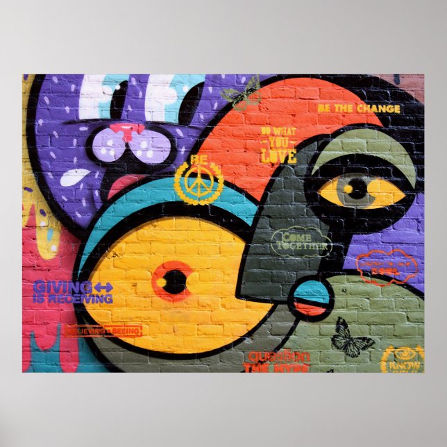 Pôster Grafite de Amesterdã (Frente)