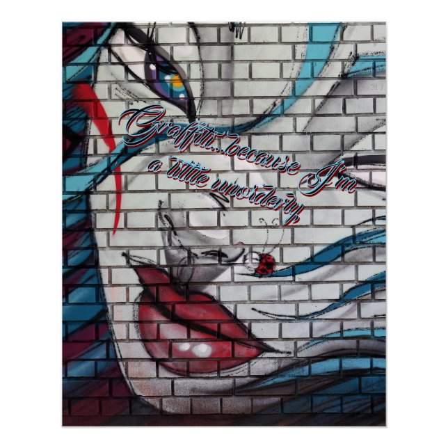 Pôster Grafite de Menina Asiática  (Frente)