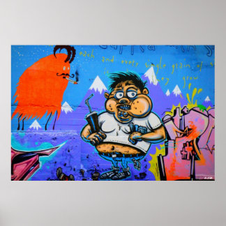 Poster Grafite de Reiquiavique