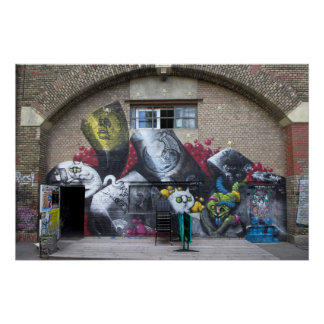 Pôster Grafite De Stadtbahnbogen, Wien Österreich