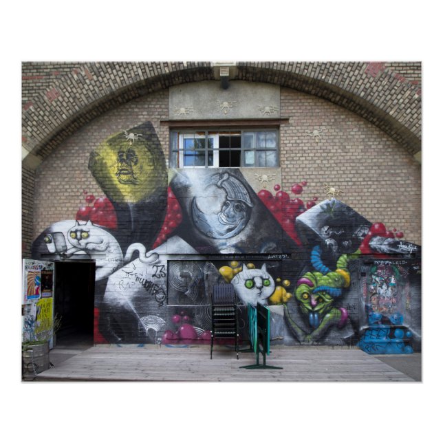 Pôster Grafite De Stadtbahnbogen, Wien Österreich (Frente)